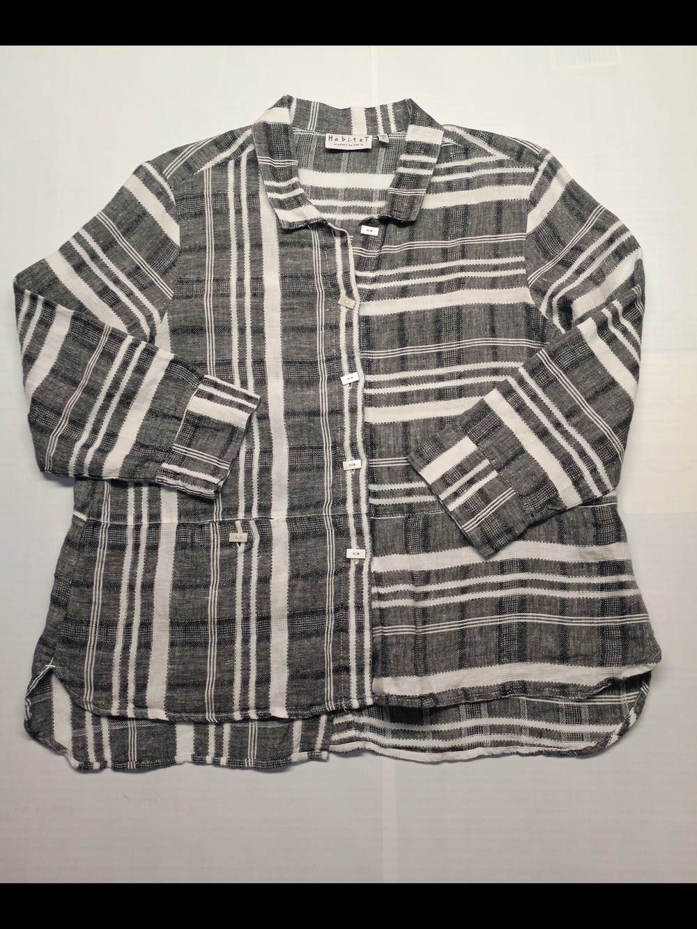 Linen Striped Button-Down Shirt - Picture 5 of 11